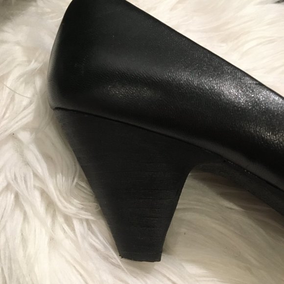 Report Tolly Black Rosette Open Toe Heels – Sz 9 - Picture 8 of 13